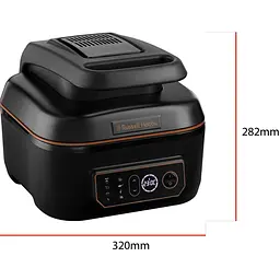 Мультипіч Russell Hobbs SatisFry Air&Grill 1745 Вт чорно-помаранчева (26520-56) - мініатюра 6