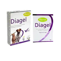 Mervue Diagel Dogs Харчова добавка Діагель для собак та котів до 20 кг 4х10 г