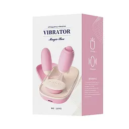 Подвійне віброяйце з язичком Laile Magic Box USB 20 режимів