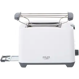 Тостер Adler AD 3216 white 1000Вт/2 відділення/7 режимів підсмажування/розморожування/підігрів булок - мініатюра 2