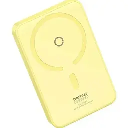 Портативна батарея Baseus MagPro Magnetic Bracket Wireless Fast-Charging 5000 mAh 20W P10064101Y23-00 Yellow - мініатюра 5