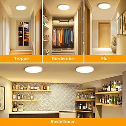 Стельовий LED світильник 18W 3000K IP44 Ø22 см WarmLight - мініатюра 7