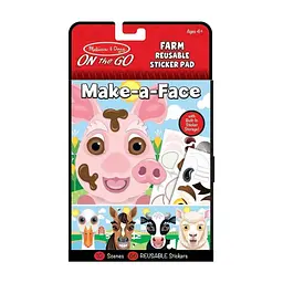 Набір для творчості Melissa & Doug Блокнот з багаторазовими наліпками Ферма (MD30511)