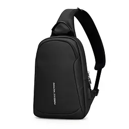Рюкзак з однією лямкою Mark Ryden MR7191 з USB-портом (Чорний)
