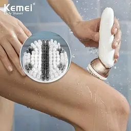Жіночий епілятор KM-7115 6-в-1 Multifunctional Ladies Care Kits / Універсальний бездротовий епілятор + 6 насадок AND KM-7115 - мініатюра 6