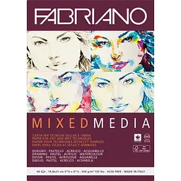 Склейка для змішаних технік Fabriano Mixed Media 250г/м2 40л 