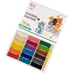 Набір пластиліну Cats зі стеком 18×288г ROSA Kids - мініатюра 2
