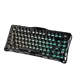 GravaStar Mechanical keyboard GravaStar Mercury V75 80keys, Magnetic Jade Pro, 8K, USB-A, RGB, Stealth Black - мініатюра 2