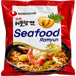 Суп рамьон Seafood Ramyun зі смаком морепродуктів Nongshim 125г - мініатюра 1