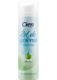 Гель для гоління жіночий Cien Sensitive Aloe Vera 200мл