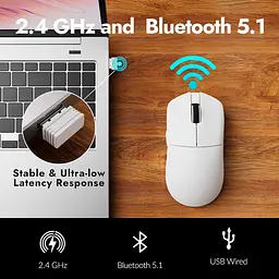 Миша Lemokey G1 Wireless 8K White (G1-A2) [145027] - мініатюра 4