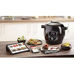 Мультиварка-скороварка Tefal Cook4me+ Connect 1600 Вт чорна (CY855830) - мініатюра 7