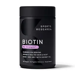 Біотин Biotin 10,000mcg - 120 veg softgels