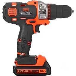 Дриль-шуруповерт Black+Decker MT218KB 18V 2x1.5Ah [89313] - мініатюра 2