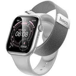 Смарт-годинник Hoco Y42 51mm, 200 mAh, IP67 Smart watch (call version) Silver (6942007675284)