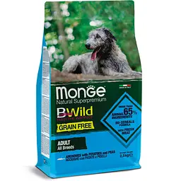Сухий корм Monge BWild Adult Беззерновий для дорослих собак усіх порід з анчоусом 15 кг - мініатюра 2
