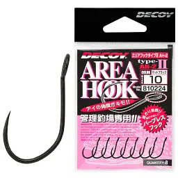 Крючок Decoy Area Hook II Mat Black 12, 8 шт/уп