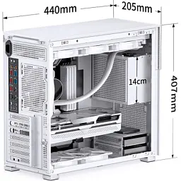 Корпус для ПК JONSBO D41 MESH SC White - миниатюра 10