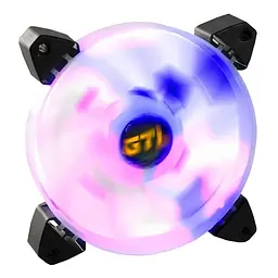 Вентилятор GTL 120 мм Multicolor B3, White/Black (GTL-120LMCB3P ARGB) - мініатюра 1