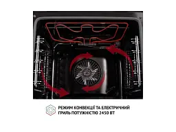Духовка електрична Perfelli DIAMOND 6D8L INOX - мініатюра 8