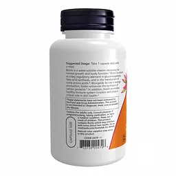 Біотин Biotin 10 мг (10 000 мкг) 120 вегетаріанських капсул - мініатюра 3
