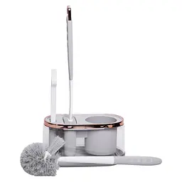 Набір аксесуарів для туалету з підставкою, сірий Household Cleaning Products HP-35015-47G - мініатюра 20