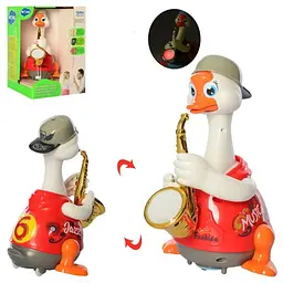 Гусак саксофоніст Hola Toys 6111-red Музична іграшка Червоний - мініатюра 5