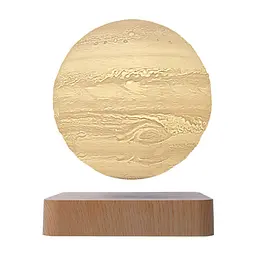 Магнітна левітаційна лампа HCNT Levitating Lamp Jupiter Light Wood Grain SIM10-GW5-J
