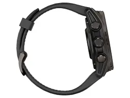 Спортивний годинник Garmin Fenix 8 43mm AMOLED Sapphire Carbon Gray DLC Tit. w. Black/Pebble Gray S. Band (010-02903-20/21) - мініатюра 6