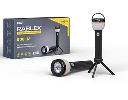Багатофункціональний ліхтар Rablex RB 918 2в1 кемпінговий/ручний, акумуляторний - мініатюра 2
