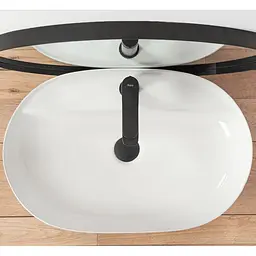Умивальник Rea Aura 60,5x40,5 white (REA-U7900) - мініатюра 4