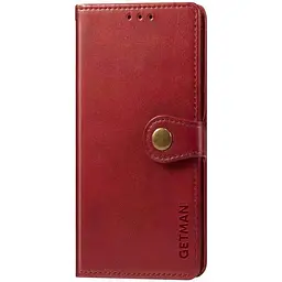 Шкіряний чохол-книжка GETMAN Gallant (PU) для Xiaomi Poco F5 Pro Червоний