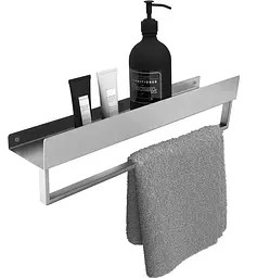 Полиця для ванної Rea SF01 45 см nickel brushed REA-47000
