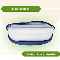 Подушка для перевертання лежачих пацієнтів з ручками та чохлом, медична, темно-синя - мініатюра 2
