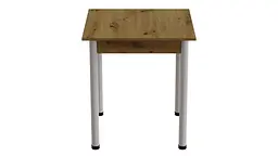 Стіл кухонний Ferrum-decor Агата 75x90x90 Білий ДСП Дуб Артізан 16мм (FRD-105681) - мініатюра 4