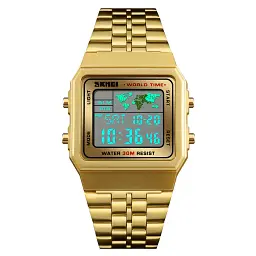 Наручний годинник Skmei 1338 Gold, 1338GD (15944) - мініатюра 2