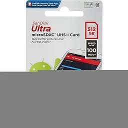 Карта пам'яті SanDisk microSDXC 512GB UHS-I Ultra V30 A2 (SDSQUNR-512G-GN3MN) [136565] - мініатюра 3