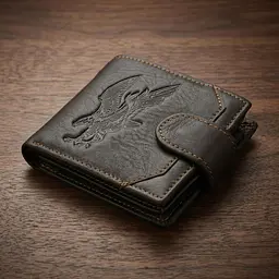 Портмоне чоловіче з орлом 20231 Vintage коричневе