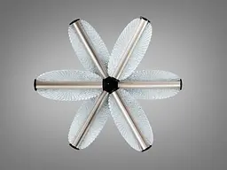 Сучасна LED люстра Diasha 2407/6S CG з акриловими пелюстками та пультом - мініатюра 3