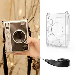 Подарунковий набір камера Fujifilm Instax Mini EVO, Фотопапір 20 шт, Прозорий чохол, Фотоальбом 108 фото Чорний - мініатюра 6