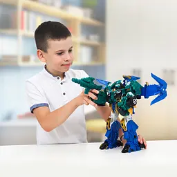 Ігровий набір з роботом-трансформером DINOSTER – СТЕГО БЛАСТ ВІНГ (2 машини, динозавр) DINOSTER EU580802 - мініатюра 10