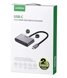 Хаб USB CM162, Black Ugreen teh0019592 - мініатюра 4