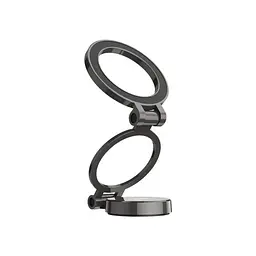 Автотримач XO C161 Apple magsafe magnetic tri-fold phone holder with magnet ring чорний - мініатюра 6