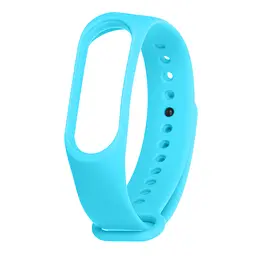 Силіконовий ремінець для фітнес браслетів Xiaomi Mi Band 3/4, Silicone, sky blue, зі зручною застібкою, на фітнес трекер та смарт годинник, ArmorStandart (ARM71894)