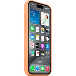 Чохол Silicone Case with MagSafe для Apple iPhone 15 Pro Orange Sorbet AAA [93265] - мініатюра 3