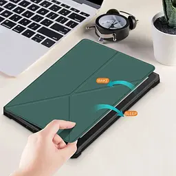 Обкладинка Ultra Slim Origami BeCover для Amazon Kindle Paperwhite 11th Gen. 2021 Dark Green (707220) - мініатюра 6