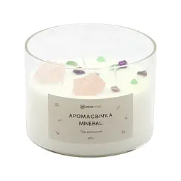 Аромасвічка 99IDEAS MINERAL - Твід ванільний, 400 г