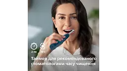 Електрична зубна щітка Philips Sonicare HX3689/42 серії 4100 синьо-зелена - мініатюра 8