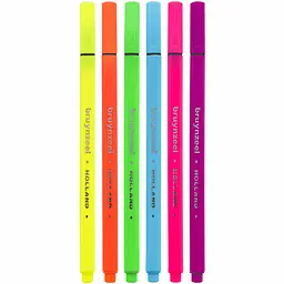 Набір лінерів FINELINER Neon Неонові кольори 6 кольорів Bruynzeel - мініатюра 2