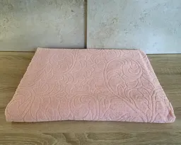 Простирадло махрове жакардове Parisa Home 200х220 щільність 400 г/м2 персикове - мініатюра 3